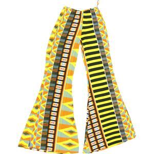 Vintage Y2K Indah Hippie Boho Festival Flared Bell Bottoms S